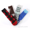 knitting needle jacquard pattern compression socks